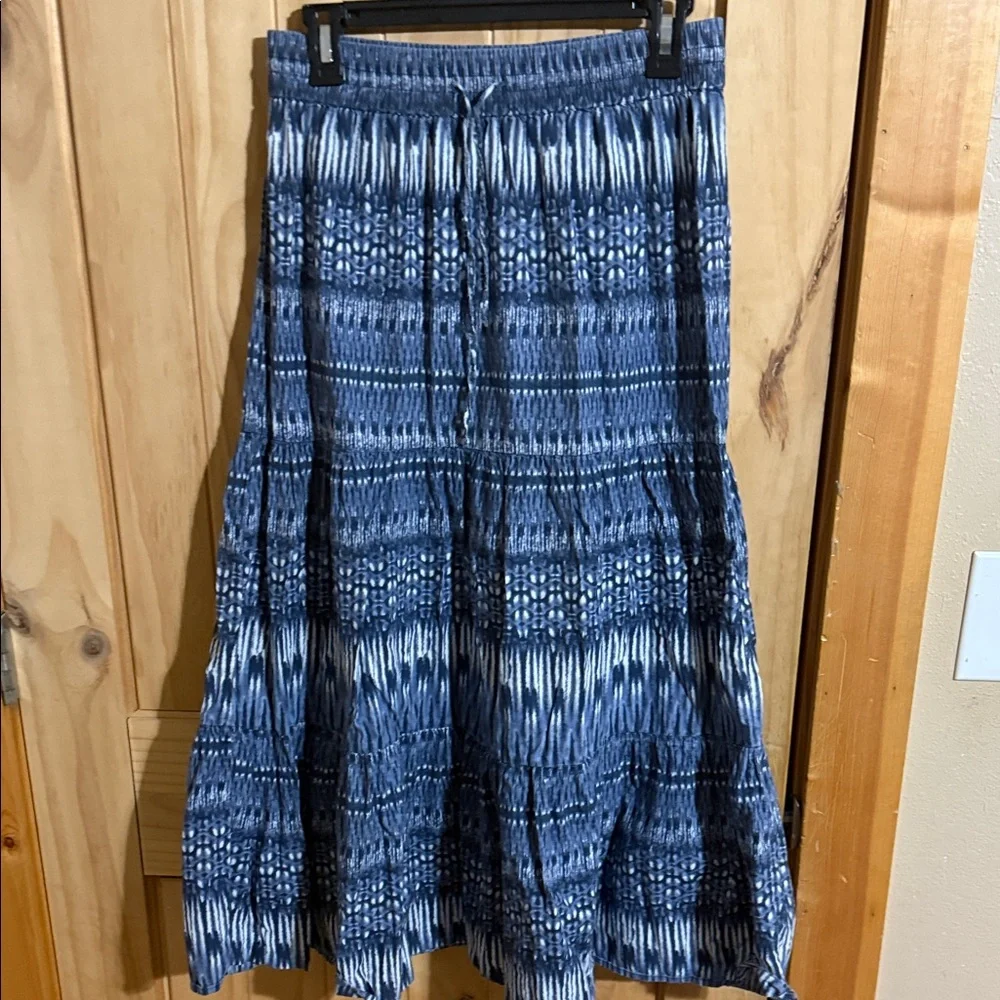 Mudd Blue Patterned Women's Skirt - Picture 1 of 4